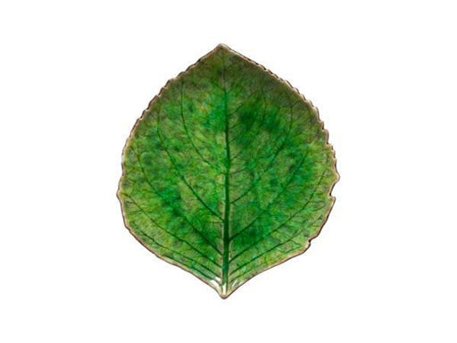 Costa Nova Asiet hydrangea leaf Riviera 17 x 15 cm Green/Black Ceramic