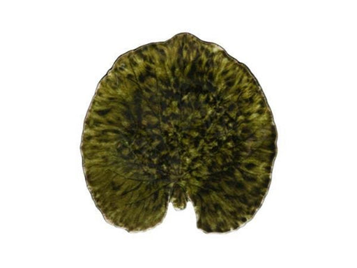 Costa Nova Plate Water lily pad Riviera 18 x 17 cm Dark green/Black