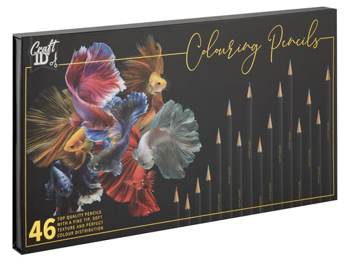 Craft Sensations Colouring pencil set 46 pcs in box with magnet