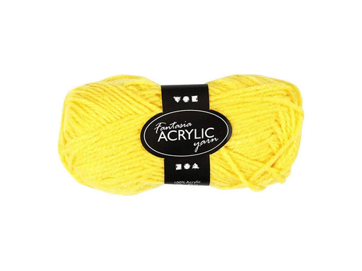 Creativ Company Acrylic Yarn Yellow 50gr 80m