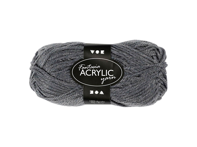 Creativ Company Acrylic yarn Grey 50gr 80m