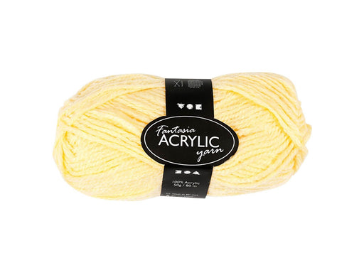 Creativ Company Acrylic yarn Light yellow 50gr 80m