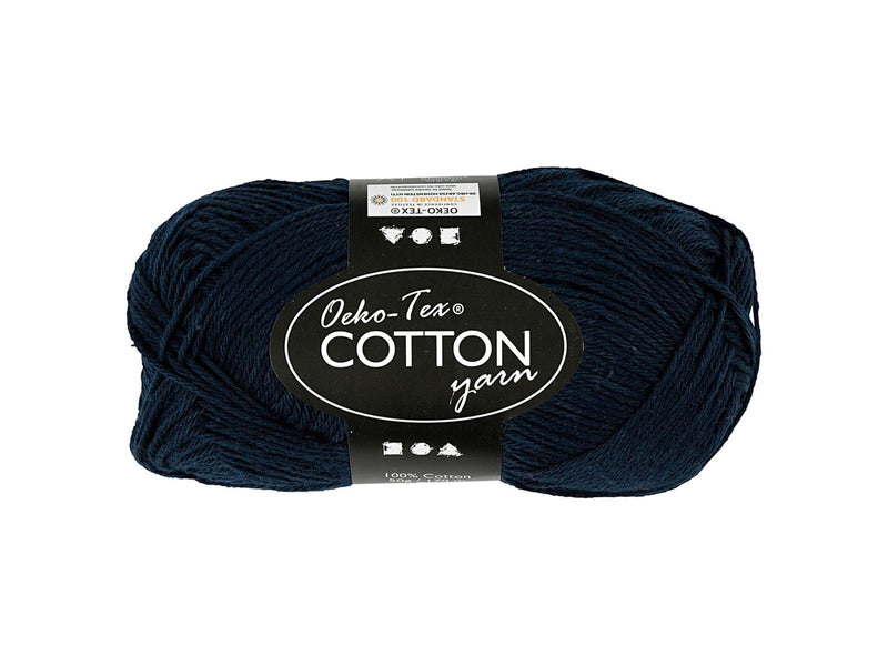 Creativ Company Cotton yarn Dark blue 50gr 170m