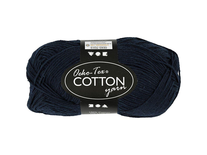Creativ Company Cotton yarn Dark blue 50gr 170m