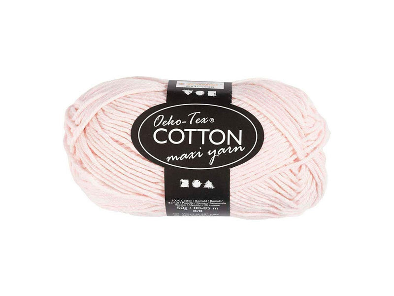Creativ Company Cotton yarn Size 8/8 L: 80-85 M Dusty Rose - 50gr.