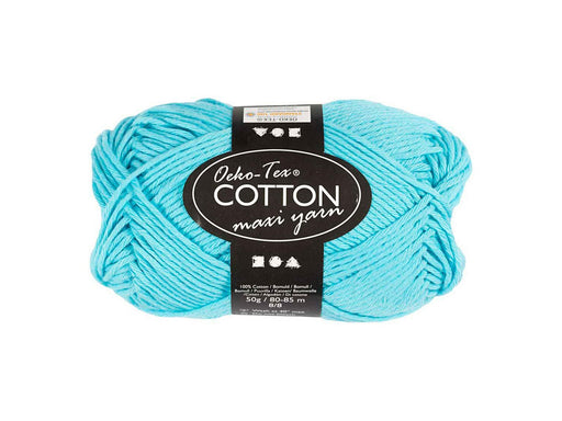 Creativ Company - Cotton yarn Size 8/8 L: 80-85 M Turquoise - 50gr.