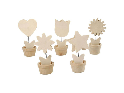 Creativ Company Decorate your Wooden Memoclip Flower 10pcs.