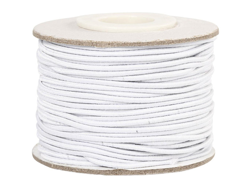 Creativ Company Elastic Thickness 1mm White 25m