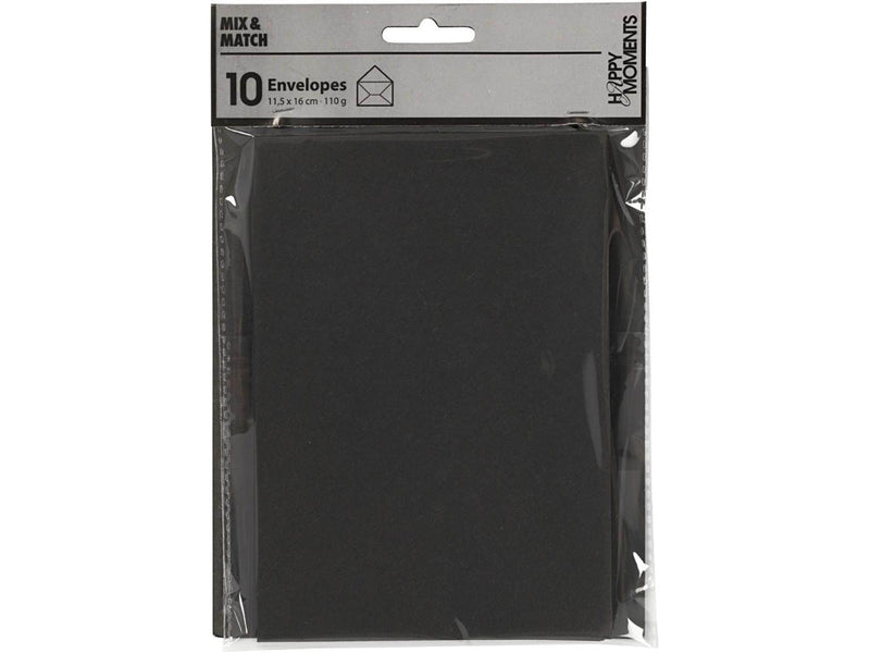 Creativ Company - Envelope Black 11.5x16cm 10 pcs.