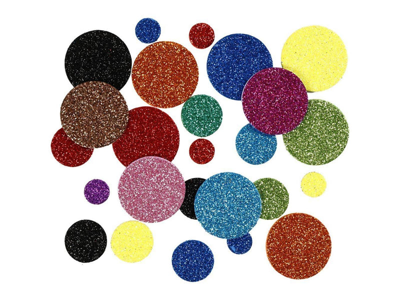 Creativ Company Foam Shapes Glitter Circles 150pcs.