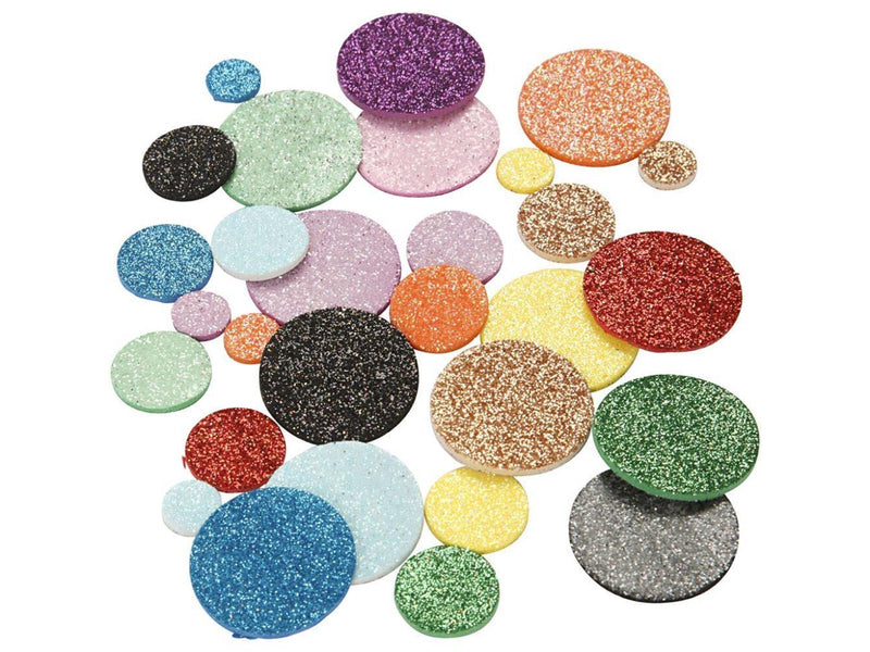 Creativ Company Foam Shapes Glitter Circles 150pcs.