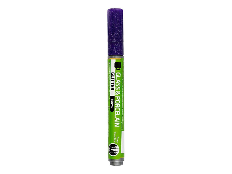 Creativ Company Glass and Porcelain Pen Glitter Semi-Opaque - Violet