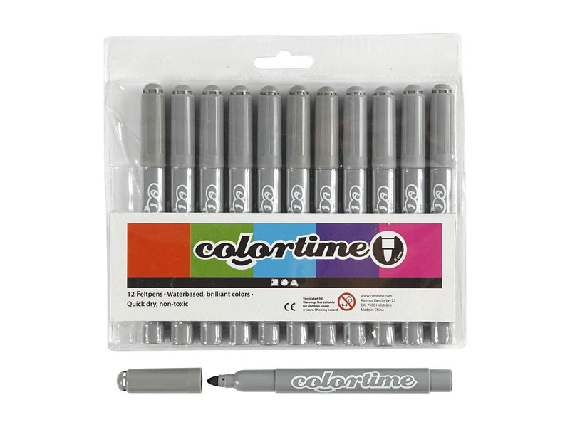 Creativ Company Gray Jumbo pens 12pcs.