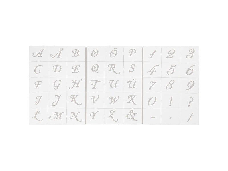 Creativ Company - Letters and Numbers Template