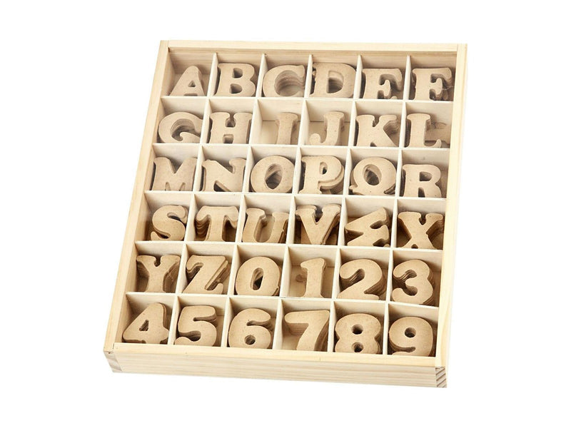 Creativ Company Letters and numbers - MDF 288st.