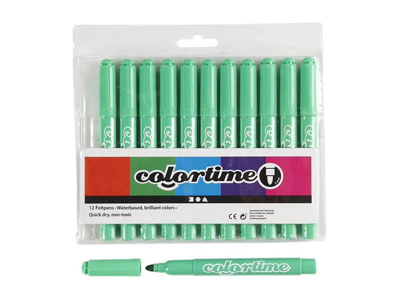 Creativ Company Light green Jumbo markers 12pcs.