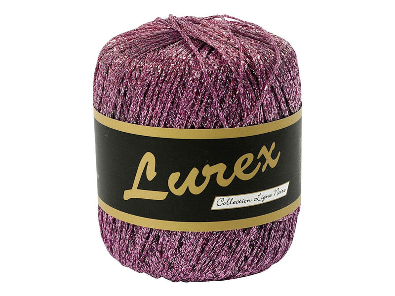 Creativ Company Lurex Glitter Yarn Purple 160m