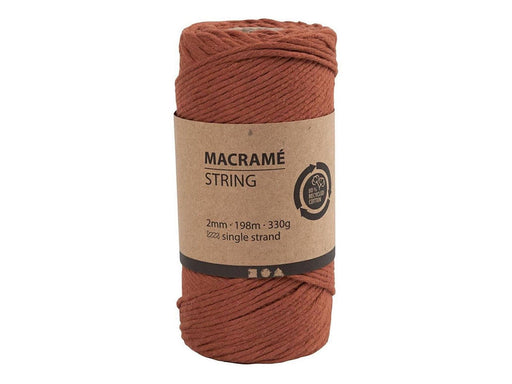 Creativ Company - Macrame Cord - Burnt Orange 198m