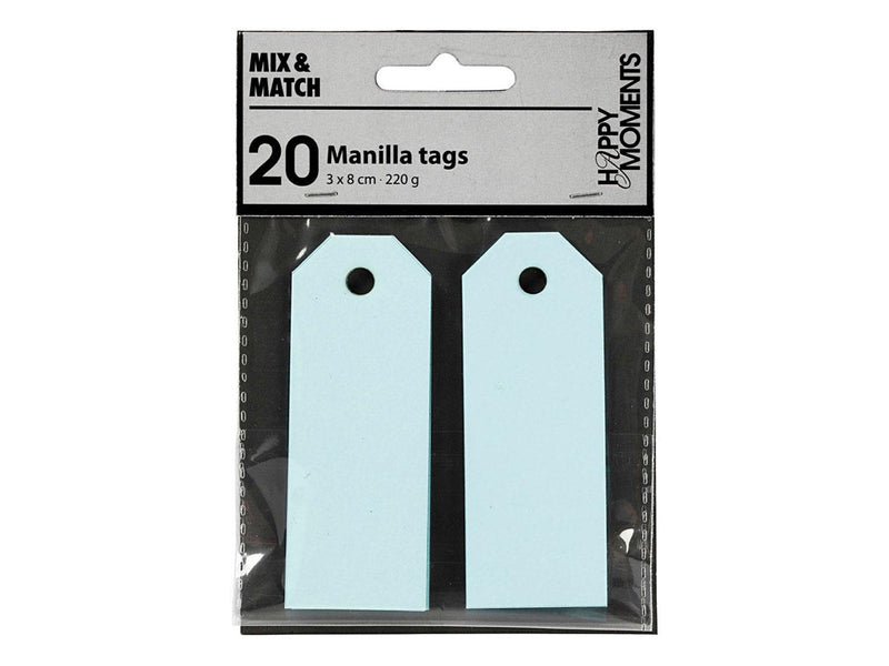 Creativ Company - Manila Labels Light Blue 20 pcs.
