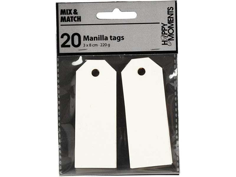 Creativ Company - Manila Labels Off-white 20 pcs.