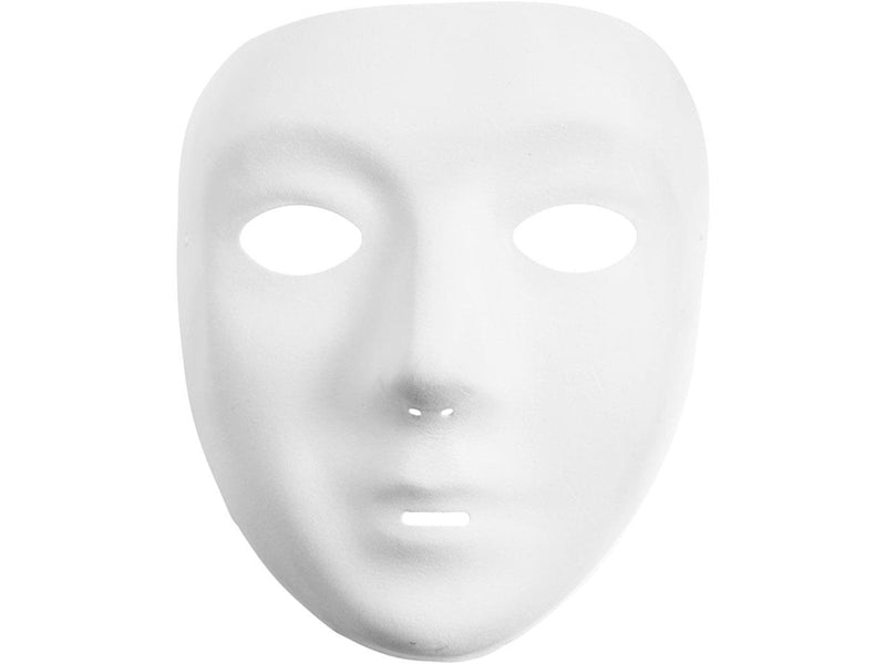 Creativ Company Mask White Plastic Velour