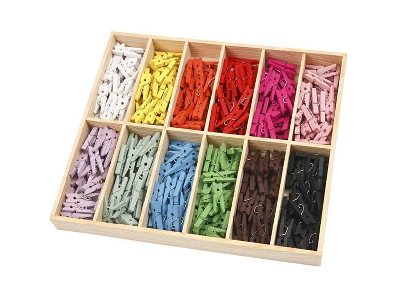 Creativ Company Mini Clothespins Coloured 12x24st.