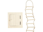 Creativ Company Mini Wooden Attic Hatch and Rope Ladder