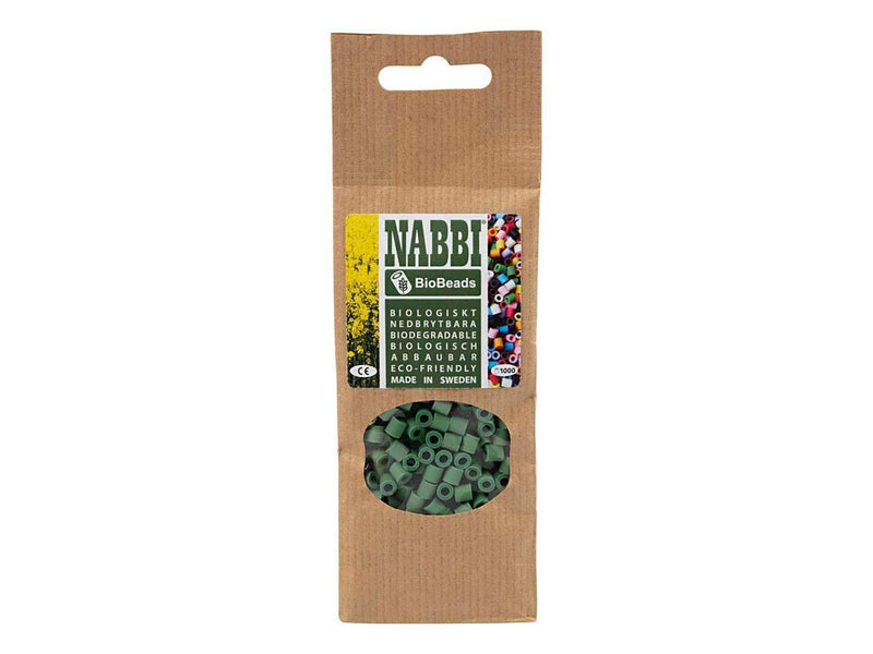 Creativ Company - NABBI Beads 5x5mm Dark Green - 1000 pcs.
