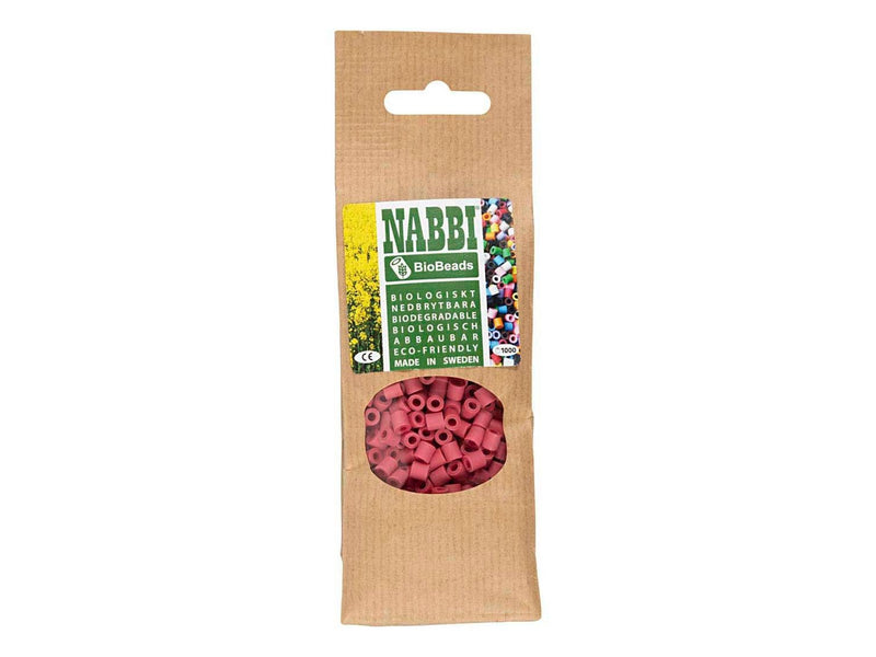 Creativ Company NABBI BioBeads 5x5mm Red - 1000 pcs.