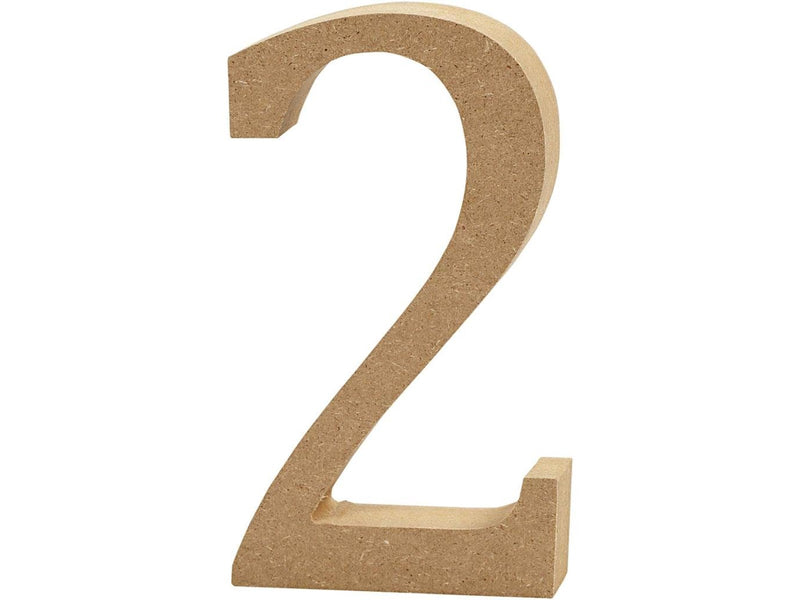 Creativ Company - Number 2 MDF 8cm 1 pcs.
