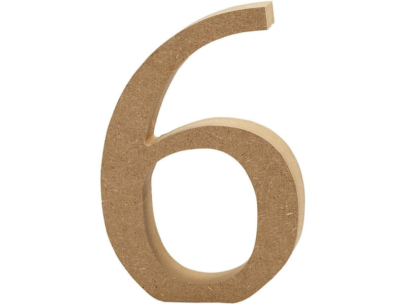 Creativ Company Number 6 MDF 8cm 1pc.