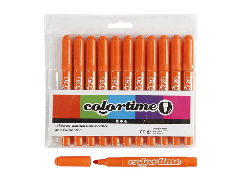 Creativ Company Orange Jumbo markers 12st.