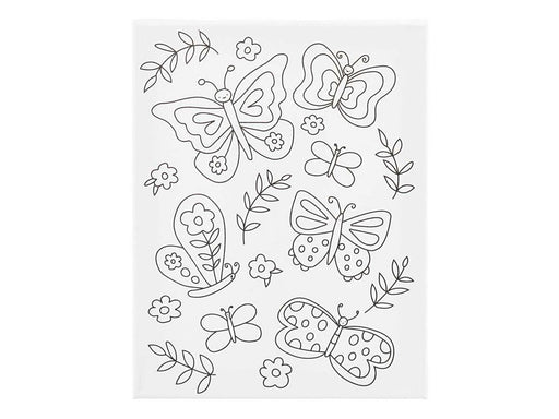 Creativ Company Painting canvas with print butterflies - 24x30cm