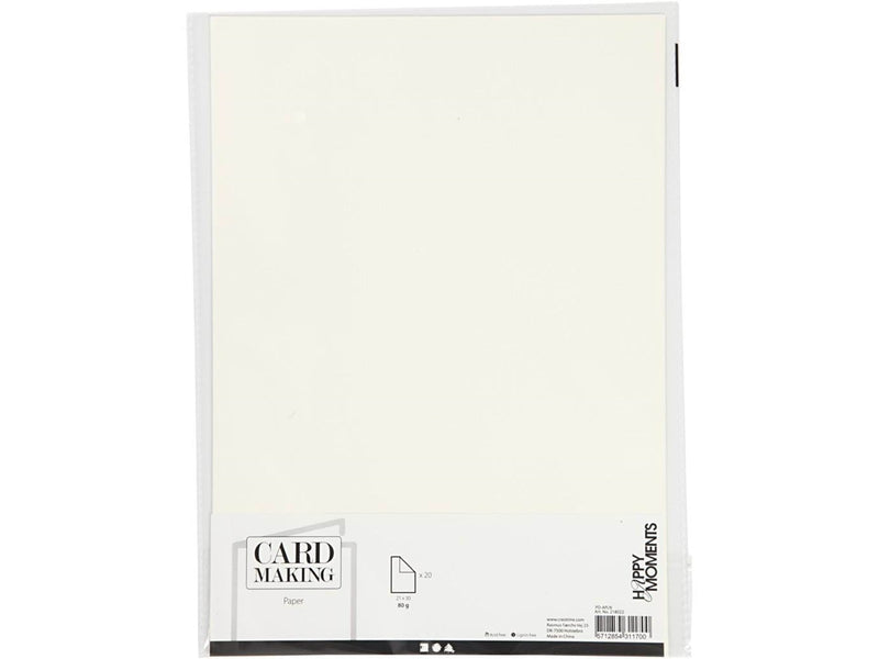 Creativ Company Paper Off-White A4 80gr 20pcs.