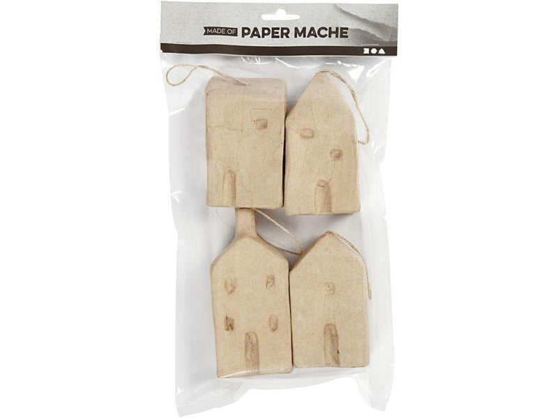 Creativ Company Paper mache houses 4 pcs.