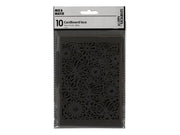 Creativ Company - Patterned Cardboard Black 10 pcs.