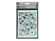 Creativ Company - Patterned cardboard Light blue 10 pcs.