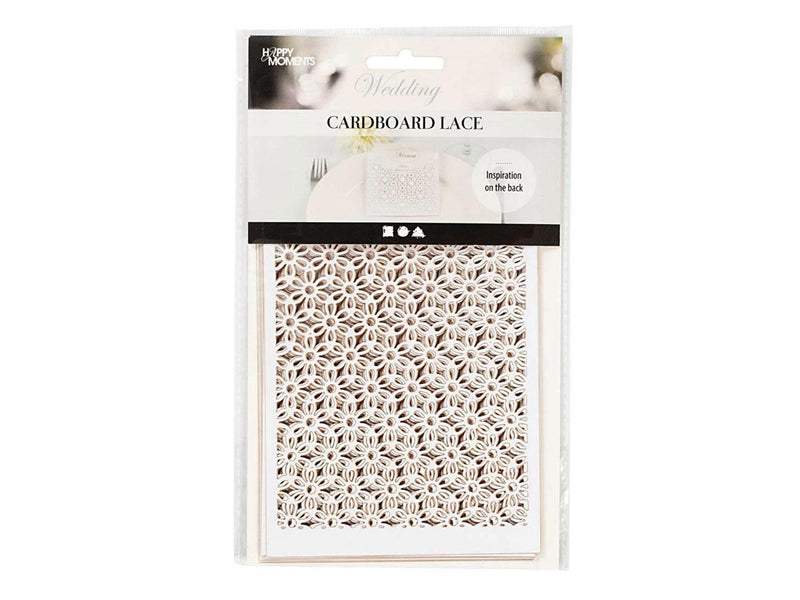Creativ Company - Patterned cardboard Off-white 10 pcs.