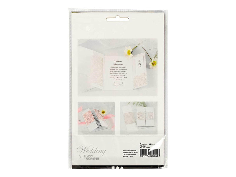 Creativ Company - Patterned cardboard Off-white 10 pcs.