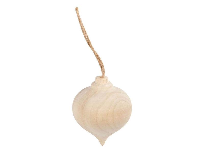 Creativ Company - Pendant Pointed Wooden Christmas Ball
