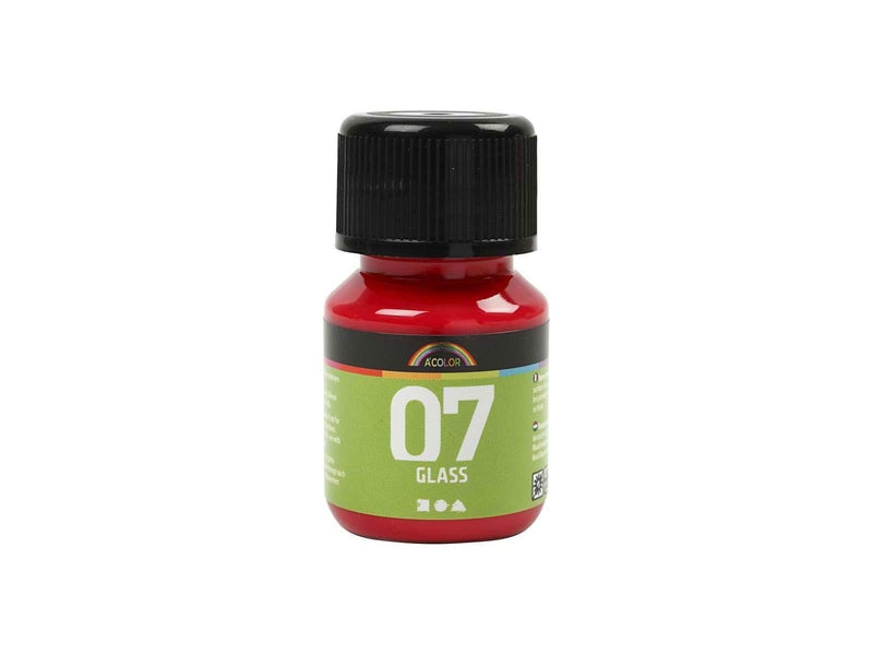 Creativ Company Permanent Glass Paint - Red 30ml