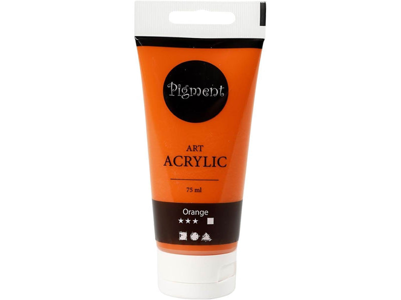 Creativ Company Pigment Art Acrylic Paint Orange 75ml