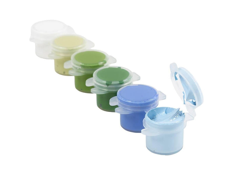 Creativ Company Plus Color Acrylic Paint Blue and Green Harmony - 6x5ml.