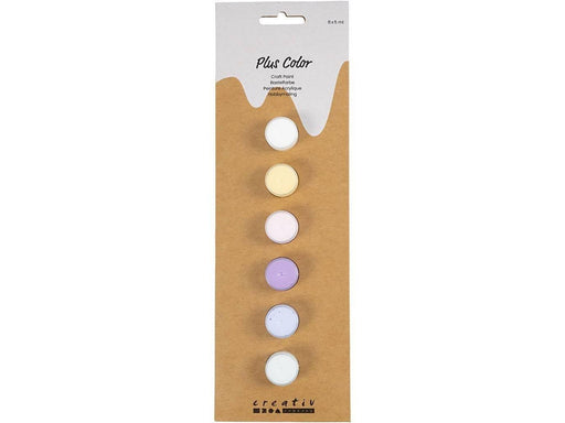 Creativ Company Plus Color Acrylic Paint Pastel Colors - 6x5ml.