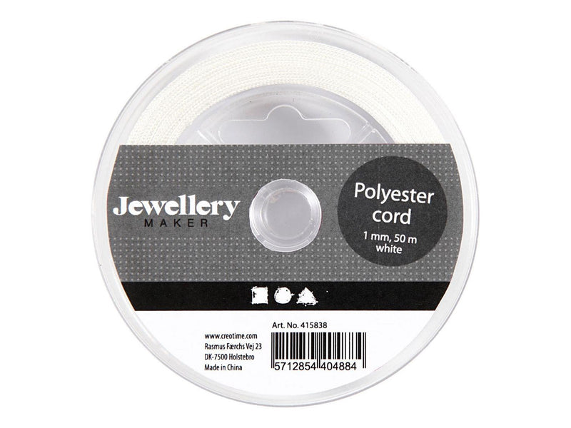Creativ Company - Polyester Cord White 50m