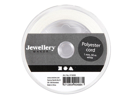 Creativ Company - Polyester Cord White 50m