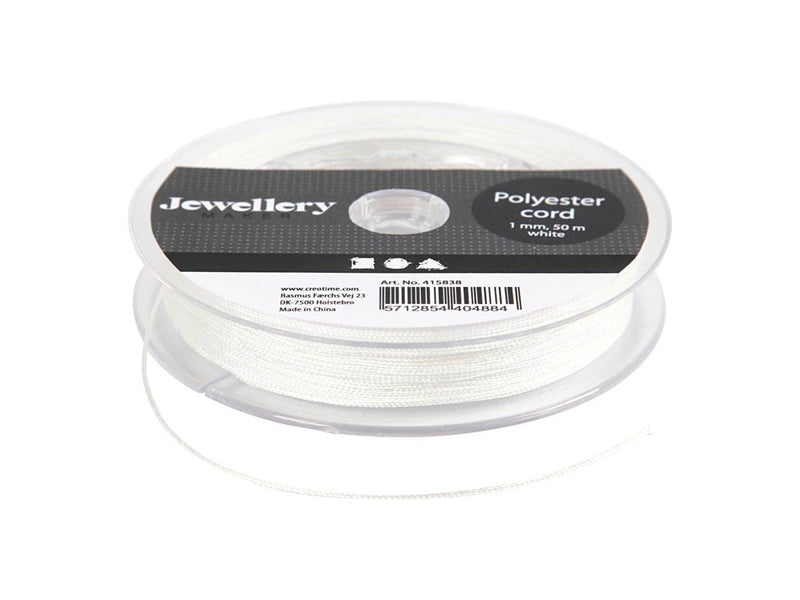 Creativ Company - Polyester Cord White 50m