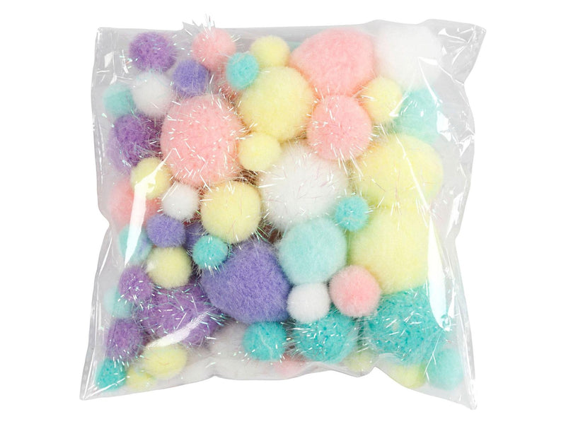 Creativ Company Pom-poms Pastel colours 62gr.