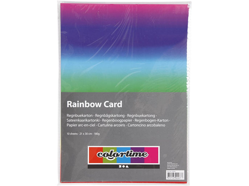 Creativ Company Rainbow Paper A4 180gr 10 Sheets