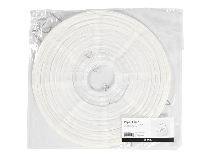 Creativ Company Rice Paper Lamp White Drop 27cm